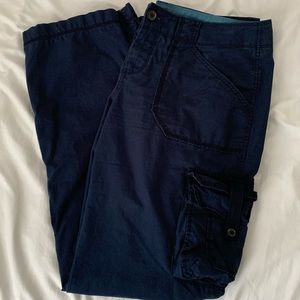 low rise cargo pants